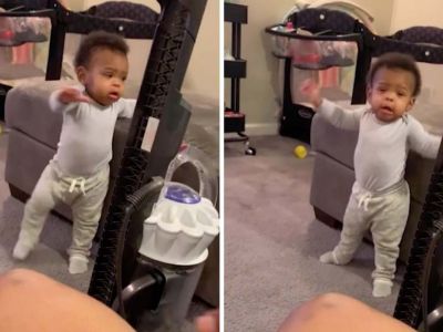 Δείτε τι σκέφτηκε αυτός ο μπαμπάς για να ενθαρρύνει την 11 μηνών κόρη του να περπατήσει (vid)