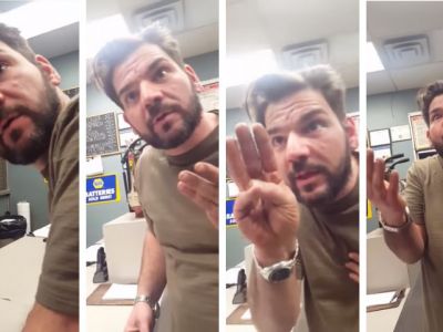 Ανακαλύπτει ότι θα αποκτήσει τρίδυμα αλλά δεν το πιστεύει (vid)