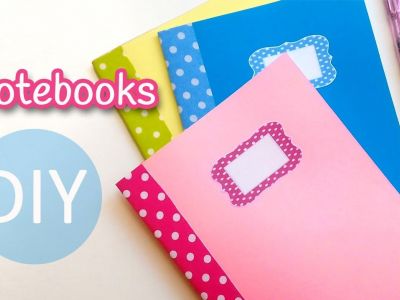 DIY - Υπέροχα χρωματιστά τετράδια για τη νέα σχολική χρονιά (vid)