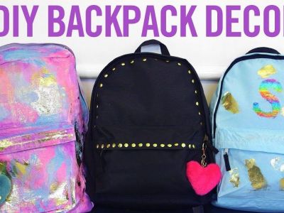 DIY - Τρεις υπέροχοι τρόποι για να διακοσμήσετε την σχολική τσάντα της κόρης σας (vid)