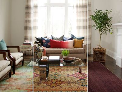 Ιδέες & tips για να μεταμορφώσετε το καθιστικό σας με ένα μόνο χαλί (vid)