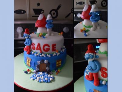 Εντυπωσιακή τούρτα Στρουμφάκια - Δείτε πώς θα τη φτιάξετε (vid)