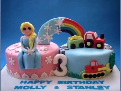 Εντυπωσιακές τούρτες γενεθλίων για δίδυμα  - Δείτε τις και πάρτε ιδέες (vid)