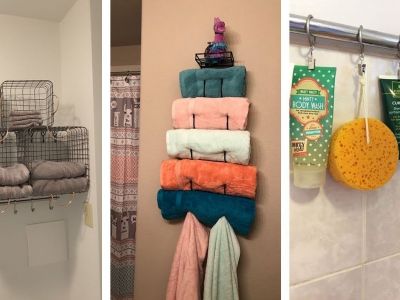 Έξυπνες ιδέες αποθήκευσης για μικρό και μεγάλο μπάνιο (vid)