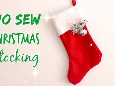 DIY - Χειροποίητες χριστουγεννιάτικες κάλτσες για το τζάκι (vid)