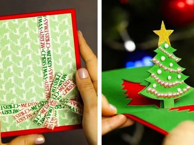 Στείλτε τις ευχές σας με χριστουγεννιάτικες χειροποίητες κάρτες - Πώς θα τις φτιάξετε (vid)