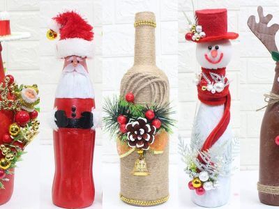 Χριστουγεννιάτικα διακοσμητικά με μπουκάλια - Πραγματικά εντυπωσιακά (pics +vid)