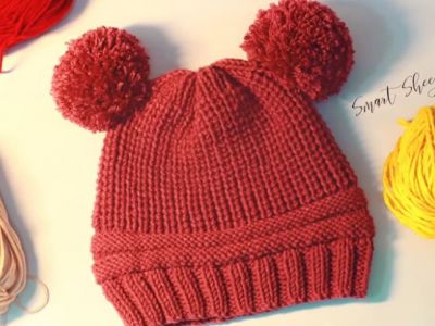 DIY - Φτιάξτε εύκολα & γρήγορα το πιο cute μάλλινο σκουφάκι για το μωρό (vid)