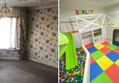 Μπαμπάς μεταμόρφωσε δωμάτιο του σπιτιού του σε έναν φανταστικό παιδότοπο για τον γιο του (pics)