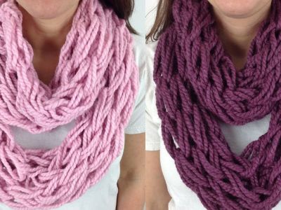 DIY - Φτιάξτε πλεκτό κασκόλ χωρίς βελόνες εύκολα και γρήγορα (vid)