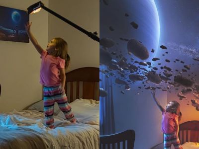 Μπαμπάς δημιουργεί φανταστικές φωτογραφίες με πρωταγωνιστές τα παιδιά του (pics)