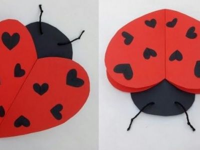 Υπέροχες κάρτες-πασχαλίτσα για τον Άγιο Βαλεντίνο που μπορείτε να φτιάξετε με τα παιδιά σας (vid)