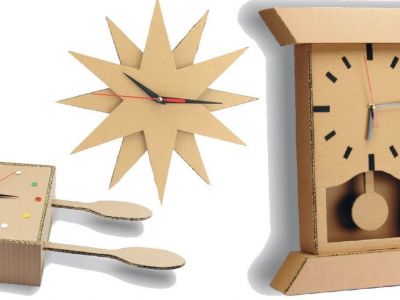 #Μένουμε_Σπίτι - 3 φανταστικές κατασκευές για ρολόγια τοίχου από χαρτόκουτα (vid)
