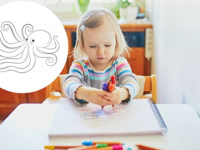 Χρωμοσελίδες για παιδιά: Μαθαίνουμε τα ζώα της θάλασσας ζωγραφίζοντας