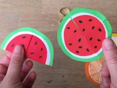 Δείτε πώς θα φτιάξετε χάρτινους σελιδοδείκτες καρπούζι σε 5 μόλις λεπτά