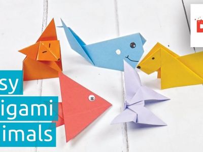 Χειροτεχνίες για παιδιά: Μάθετε να κάνετε ζωάκια με τη μέθοδο origami (vid)