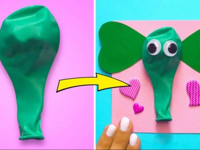 Δεκαπέντε υπέροχες χειροτεχνίες με μπαλόνια για τα παιδιά (vid)