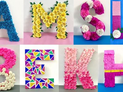 Παιδικό δωμάτιο: Όμορφες DIY ιδέες διακόσμησης με γράμματα (vid)