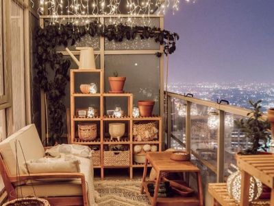 Ιδέες για να διακοσμήσετε τους τοίχους στο μπαλκόνι σας (pics)