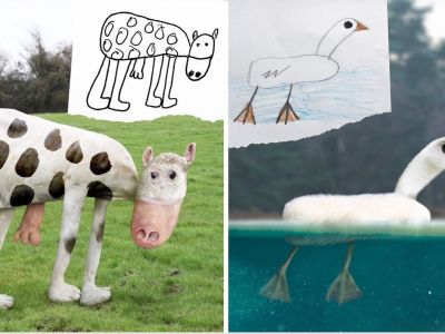 Μπαμπάς ζωντανεύει τις ζωγραφιές των παιδιών του - Δείτε τις δημιουργίες του