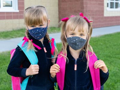 DIY scrunchies και ασορτί μάσκα για τα κορίτσια που επιστρέφουν στο σχολείο