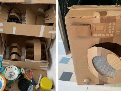 Μαμά δύο παιδιών φτιάχνει εντυπωσιακά παιχνίδια από χαρτόνι - Δείτε τα