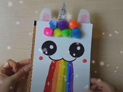 DIY - Φτιάξτε το δικό σας unicorn τετράδιο για το σχολείο