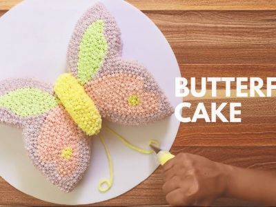 Τούρτα πεταλούδα για κορίτσια: Δείτε πώς θα τη φτιάξετε βήμα-βήμα