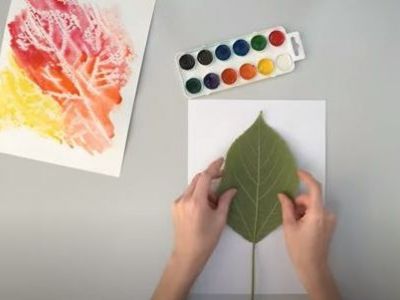 Χειροτεχνίες για παιδιά: Πέντε εντυπωσιακές ζωγραφιές με φύλλα δέντρων