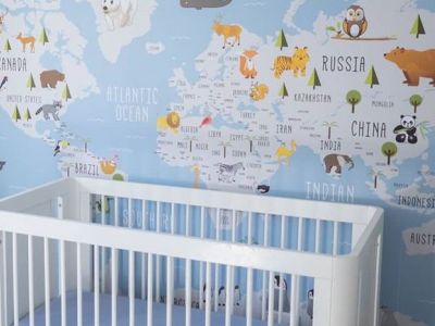 Διακοσμήστε το παιδικό δωμάτιο με χάρτες (vid+pics)