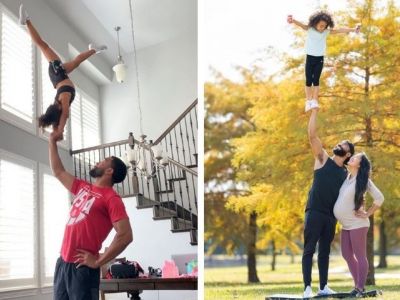 Τα ακροβατικά μπαμπά και κόρης τρέλαναν το διαδίκτυο (pics+vid)