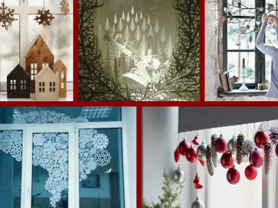 Υπέροχες χριστουγεννιάτικες ιδέες για να διακοσμήσετε τα παράθυρα