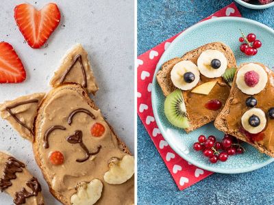 Ευφάνταστα πιάτα με φυστικοβούτυρο για το πρωινό των παιδιών (pics)