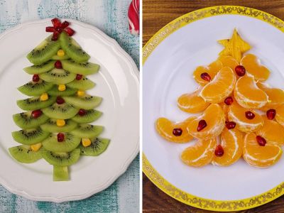 Χριστουγεννιάτικα πιάτα με φρούτα για τα παιδιά - Πάρτε ιδέες