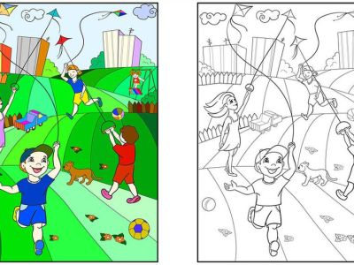 Χρωμοσελίδες με χαρταετούς  - Εκτυπώστε τις