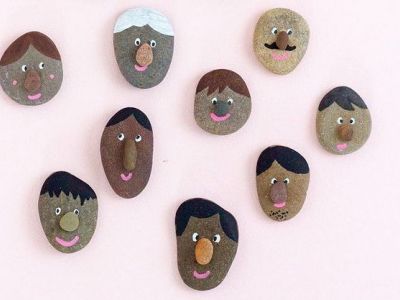 Δραστηριότητες για παιδιά: Ζωγραφίστε πρόσωπα πάνω σε πέτρες (vid)