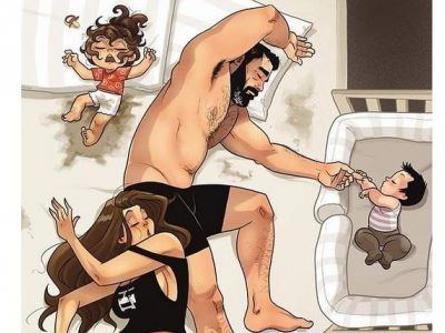 Jehuda Devir: Η καθημερινότητα με ένα μωρό κι ένα νήπιο - Απίθανα σκίτσα