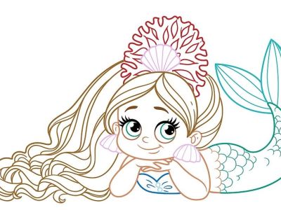 Δέκα χρωμοσελίδες με γοργόνες (εικόνες)