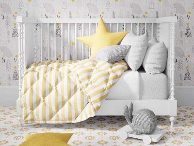 Βρεφικό δωμάτιο: Διακοσμήστε το σε κίτρινες αποχρώσεις (εικόνες)