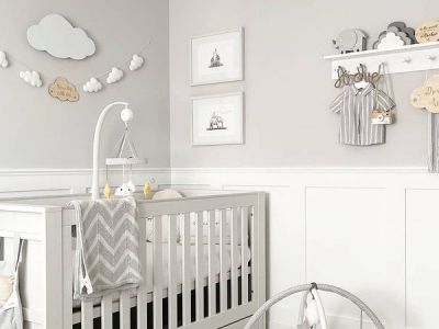 Βρεφικό δωμάτιο: Διακοσμήστε το σε γκρι αποχρώσεις (εικόνες)