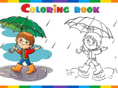Χρωμοσελίδες για παιδιά - Ζωγραφίζοντας τη βροχή