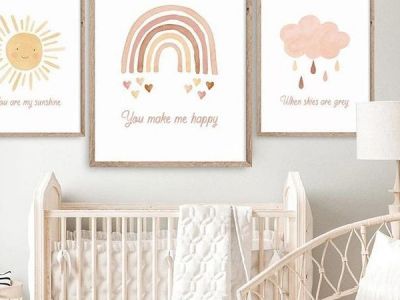 Βρεφικό δωμάτιο: Υπέροχες ιδέες για να διακοσμήσετε τους τοίχους (εικόνες)