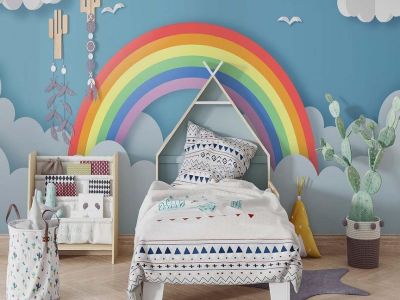 Παιδικό δωμάτιο: Διακοσμήστε το με υπέροχες ταπετσαρίες τοίχου (εικόνες)