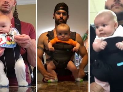 Μπαμπάδες χορεύουν με τα μωρά τους - Απολαυστικά στιγμιότυπα (vid)