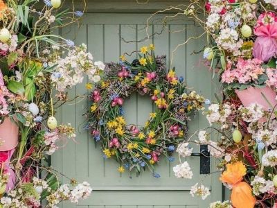 Πασχαλινή διακόσμηση πόρτας: Ιδέες για όμορφα και πρωτότυπα στεφάνια