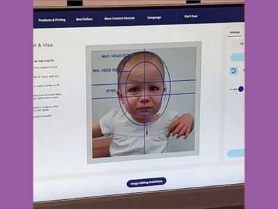 Μωρό βγάζει φωτογραφία διαβατηρίου και δεν χαίρεται καθόλου γι' αυτό