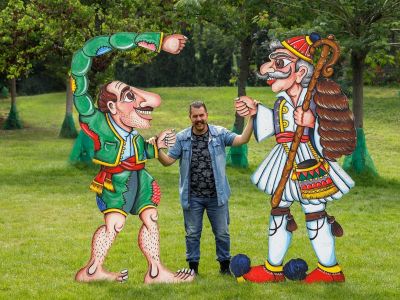 Ο Καραγκιόζης στον Κήπο του Μεγάρου «Θησέας και Μινώταυρος»