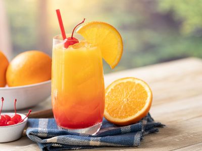 Sunrise mocktail για παιδιά