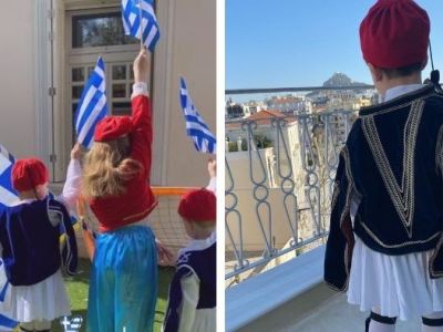 28η Οκτωβρίου: Οι διάσημοι Έλληνες γονείς που φωτογράφισαν τα παιδιά τους με παραδοσιακές φορεσιές