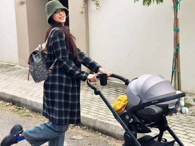 Ευαγγελία Συριοπούλου: Ξεκίνησε τις βόλτες με τον δύο μηνών γιο της